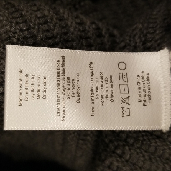 💕LUNYA💕 Cozy Cotton Silk Reversible Pullover Restful Grey Heather Large  NWOT - Picture 14 of 14